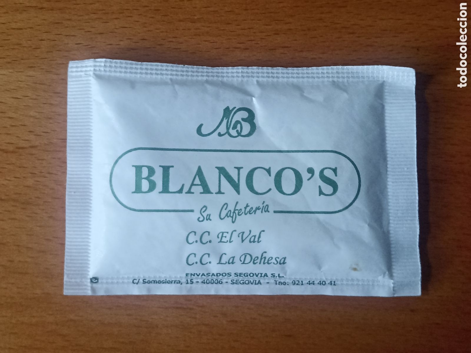 Sobres de az&uacute;car de colecci&oacute;n: 1 Azucarillo lleno - Blancos y De Julia - Pedido m&iacute;nimo 3 &euro;