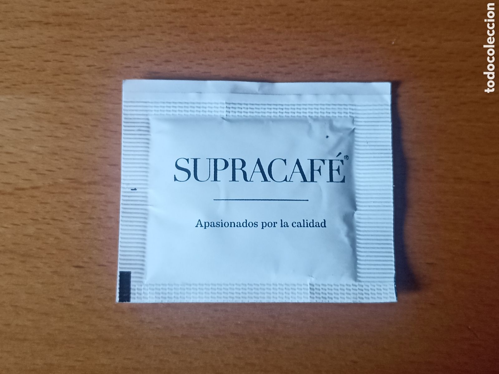 Sobres de az&uacute;car de colecci&oacute;n: 1 sobre edulcorante lleno - Supracaf&eacute; Apasionados de la calidad - Pedido m&iacute;nimo 3 &euro;