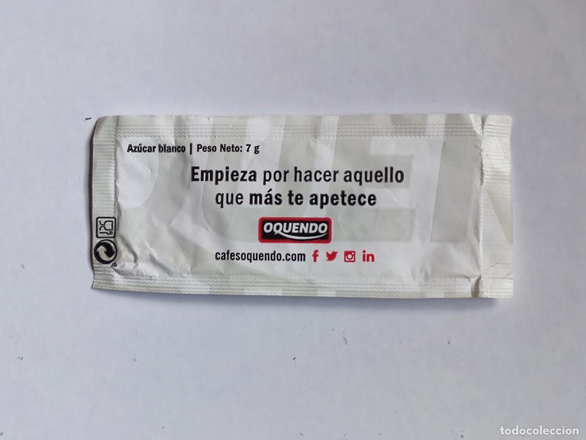 Sobres de az&uacute;car de colecci&oacute;n: SOBRE AZUCAR VACIO - CAF&Eacute; OQUENDO - 7G - FRASES - EMPIEZA POR HACER...