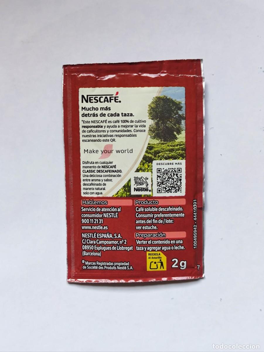 Sobres de az&uacute;car de colecci&oacute;n: SOBRE VACIO - NESCAFE CLASSIC 44410331 - 100495942