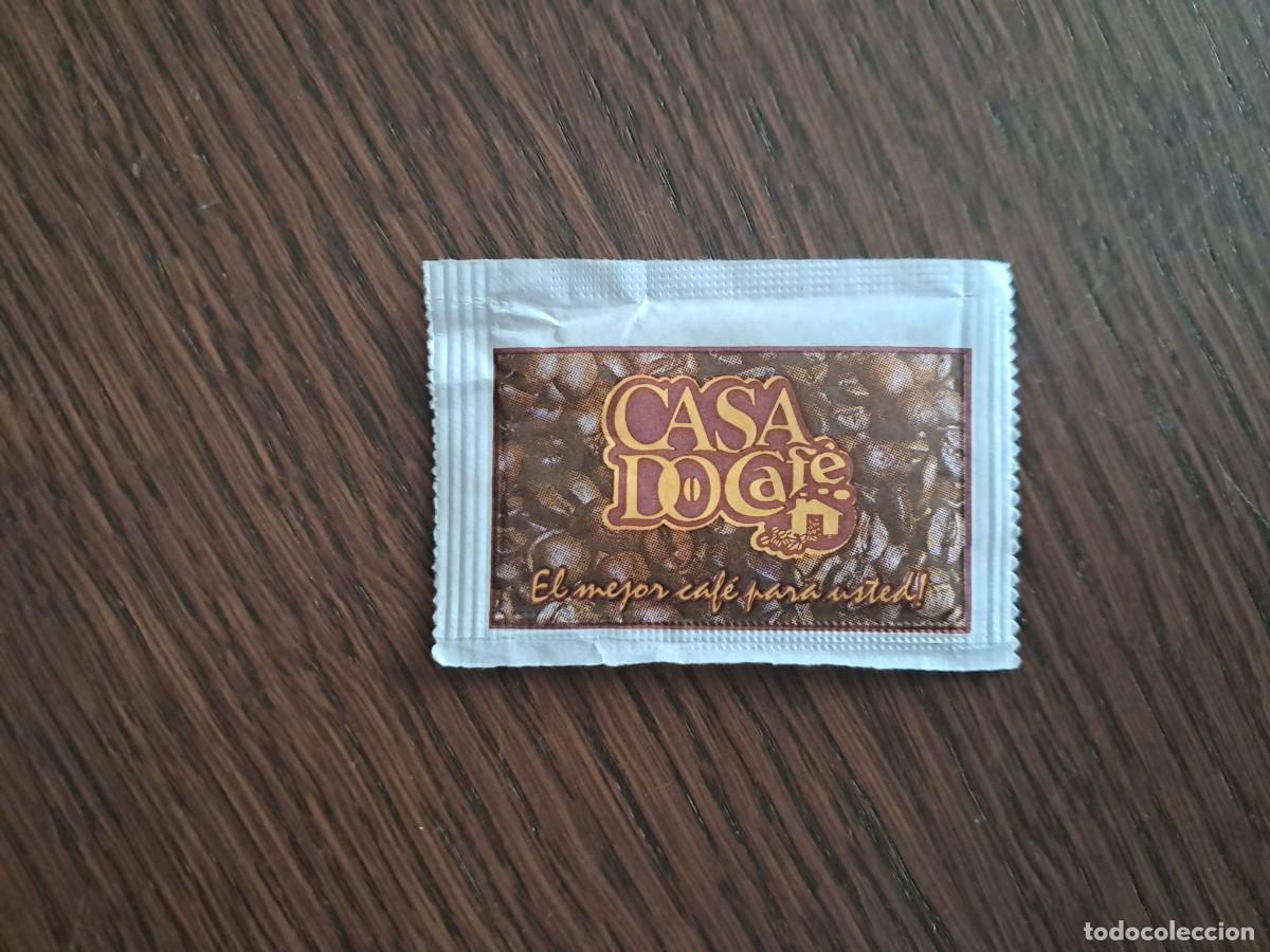 Sammlung von Zuckerbeuteln: sobre de az&uacute;car vac&iacute;o de publicidad, Casa Do caf&eacute;, az&uacute;car cingal&eacute;, Argentina.