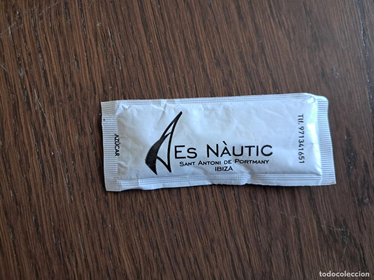 Sobres de az&uacute;car de colecci&oacute;n: sobre de az&uacute;car vac&iacute;o publicitario, restaurant Es n&agrave;utic-Port Balansat. Ibiza-Eivissa.