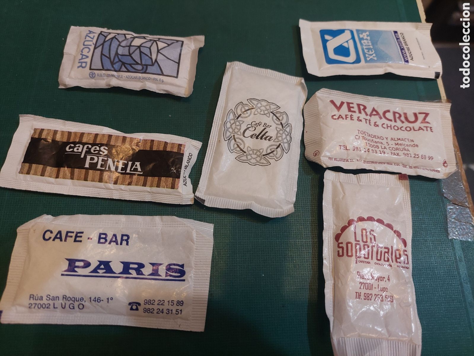 Sobres de az&uacute;car de colecci&oacute;n: Lugo SOBRES az&uacute;car publicidad