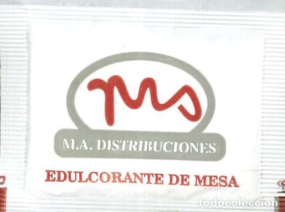 Sobres de az&uacute;car de colecci&oacute;n: SOBRE DE AZUCAR - LLENO - SACARINA - EDULCORANTE - M.A. DISTRIBUCIONES