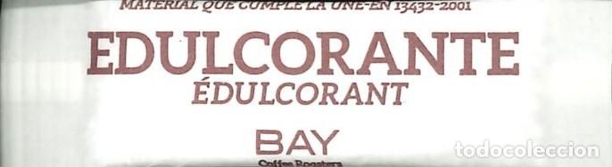 Sobres de az&uacute;car de colecci&oacute;n: SOBRE DE AZUCAR - LLENO - SACARINA - EDULCORANTE - BAY
