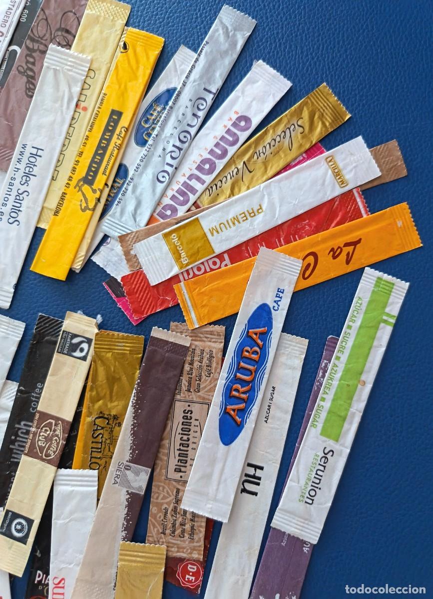 Sobres de az&uacute;car de colecci&oacute;n: 100 Sobres de azucar. Largos. Diferentes. - Foto 5