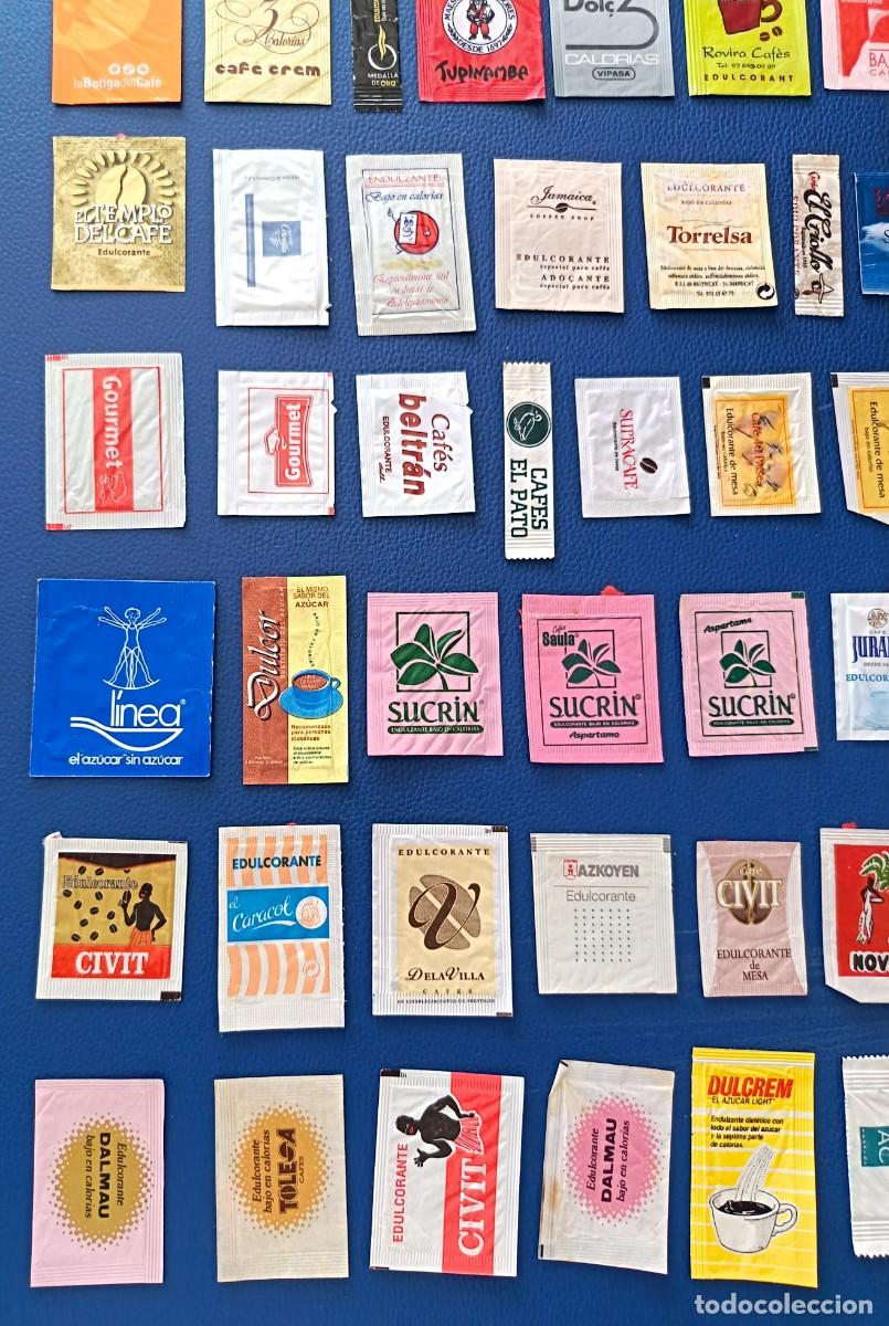 Sobres de az&uacute;car de colecci&oacute;n: 60 Sobres de sacarinas. Espa&ntilde;olas. Variadas. - Foto 5