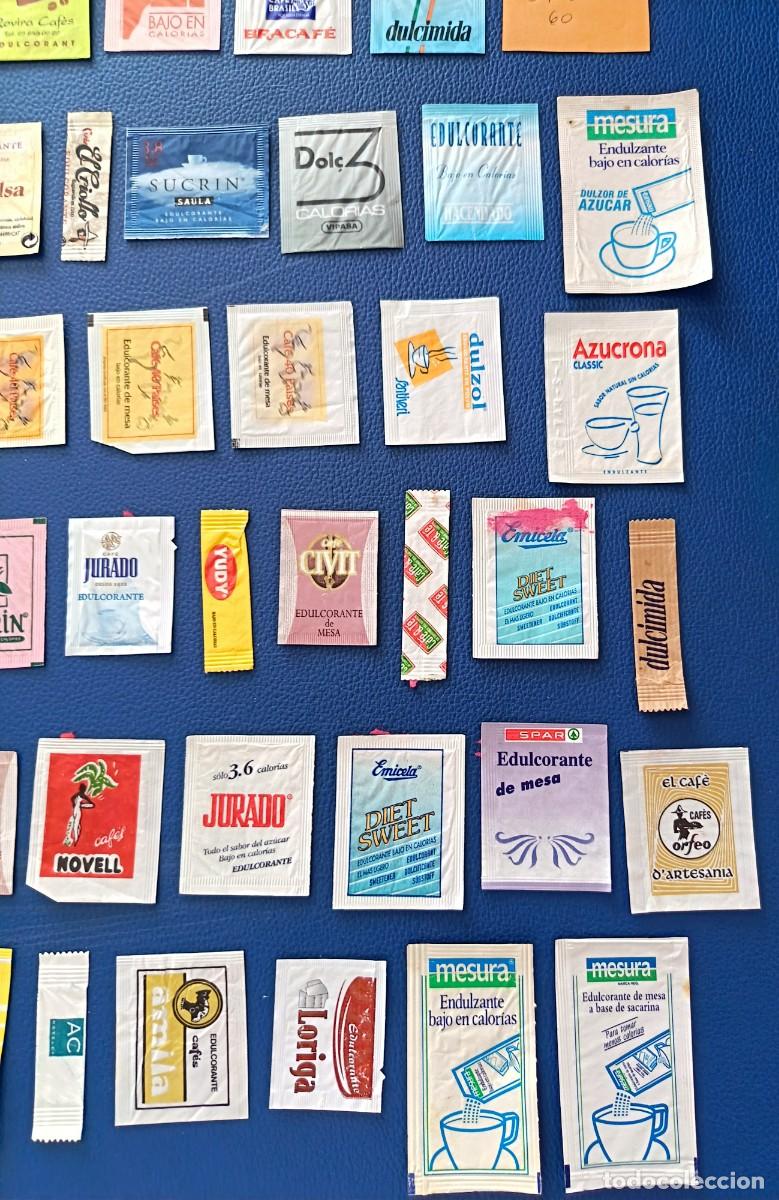 Sobres de az&uacute;car de colecci&oacute;n: 60 Sobres de sacarinas. Espa&ntilde;olas. Variadas. - Foto 8