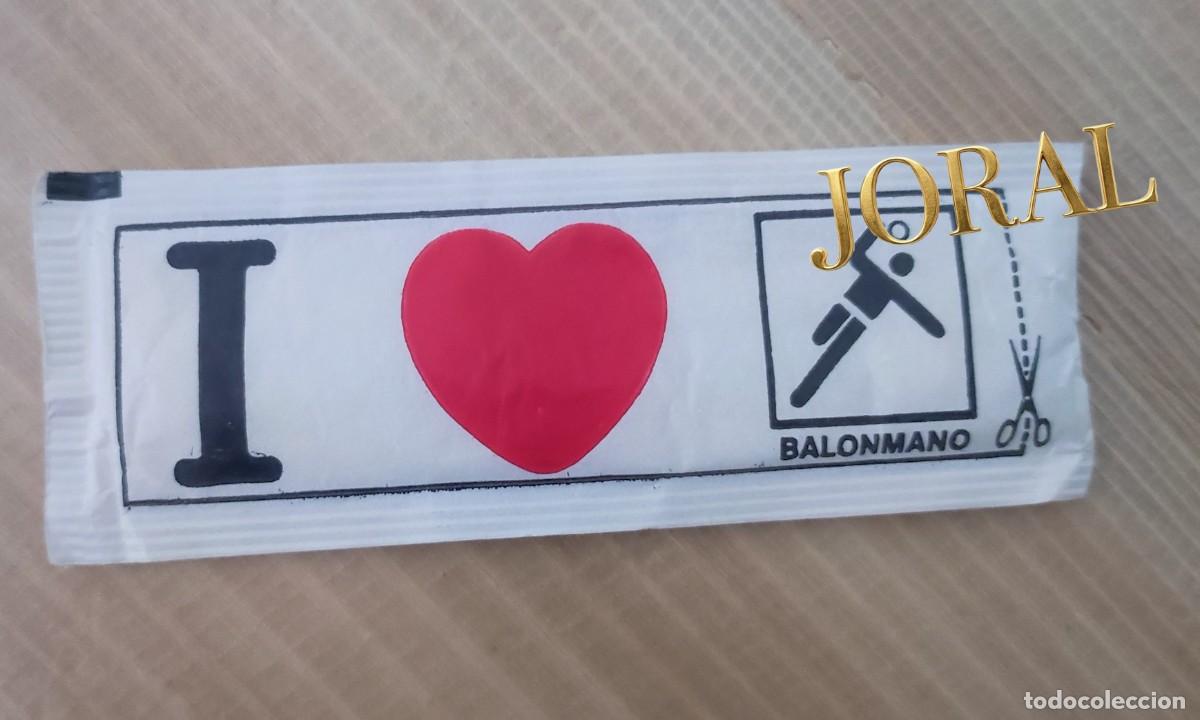 Sobres de az&uacute;car de colecci&oacute;n: Azucarillo Rampe S.A. - I Love Balonmano - Az&uacute;car con Cucharilla Patentada - Lleno
