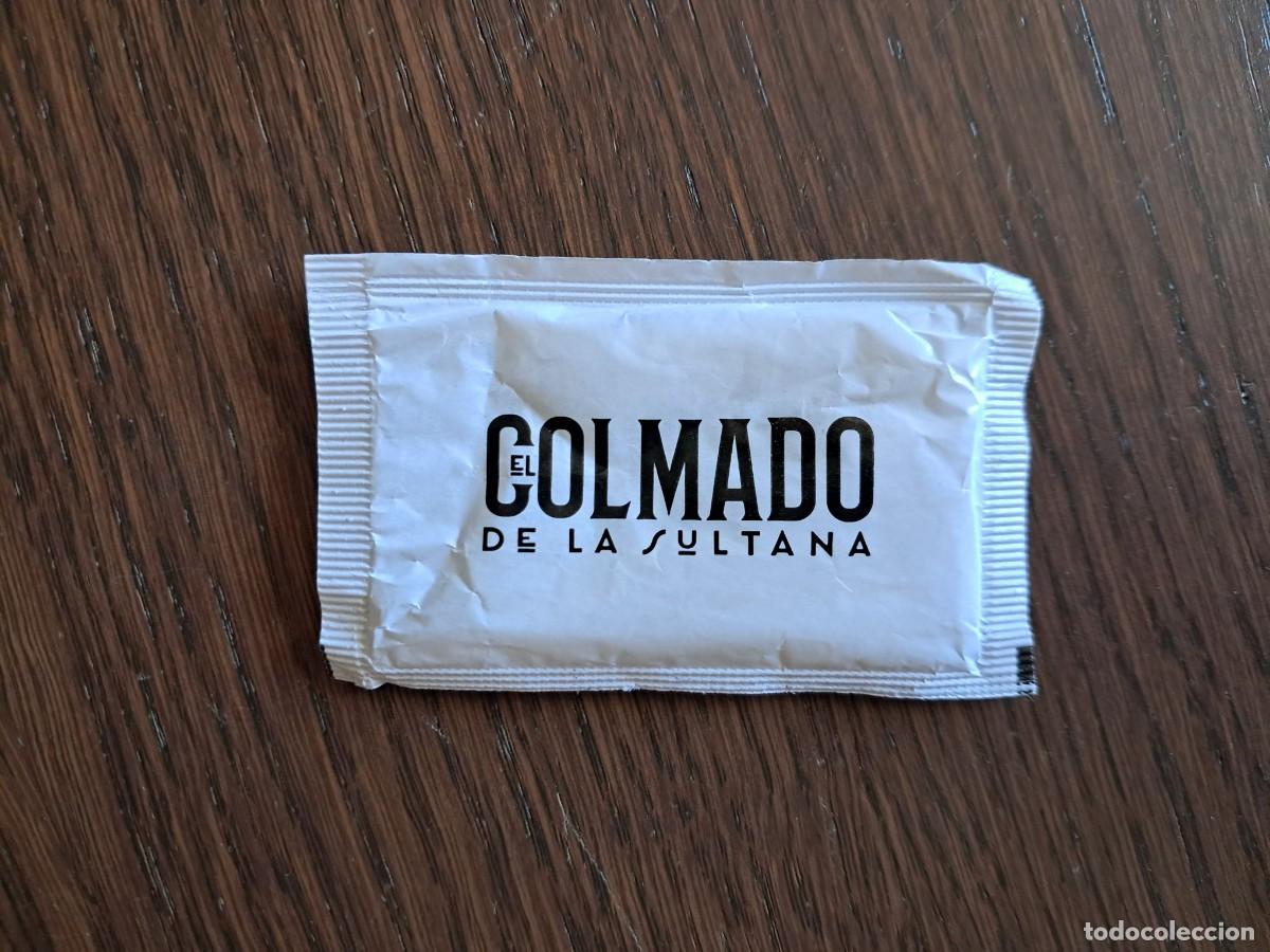 Sobres de az&uacute;car de colecci&oacute;n: sobre de az&uacute;car vac&iacute;o publicitario, restaurante el colmado de la sultana, C&oacute;rdoba.