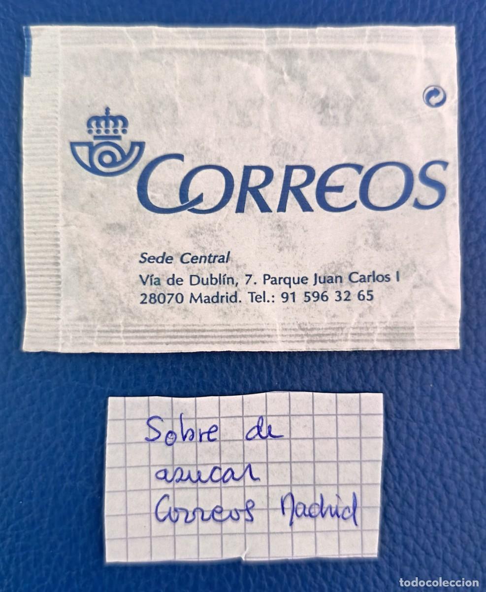 Sobres de az&uacute;car de colecci&oacute;n: Sobre de azucar. Correos. Madrid.