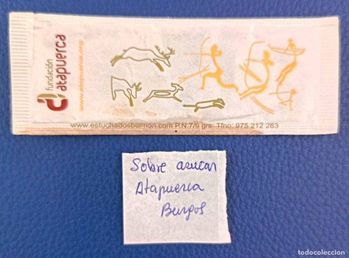 Sobres de az&uacute;car de colecci&oacute;n: Sobre de azucar. Fundacion Atapuerca. Burgos.