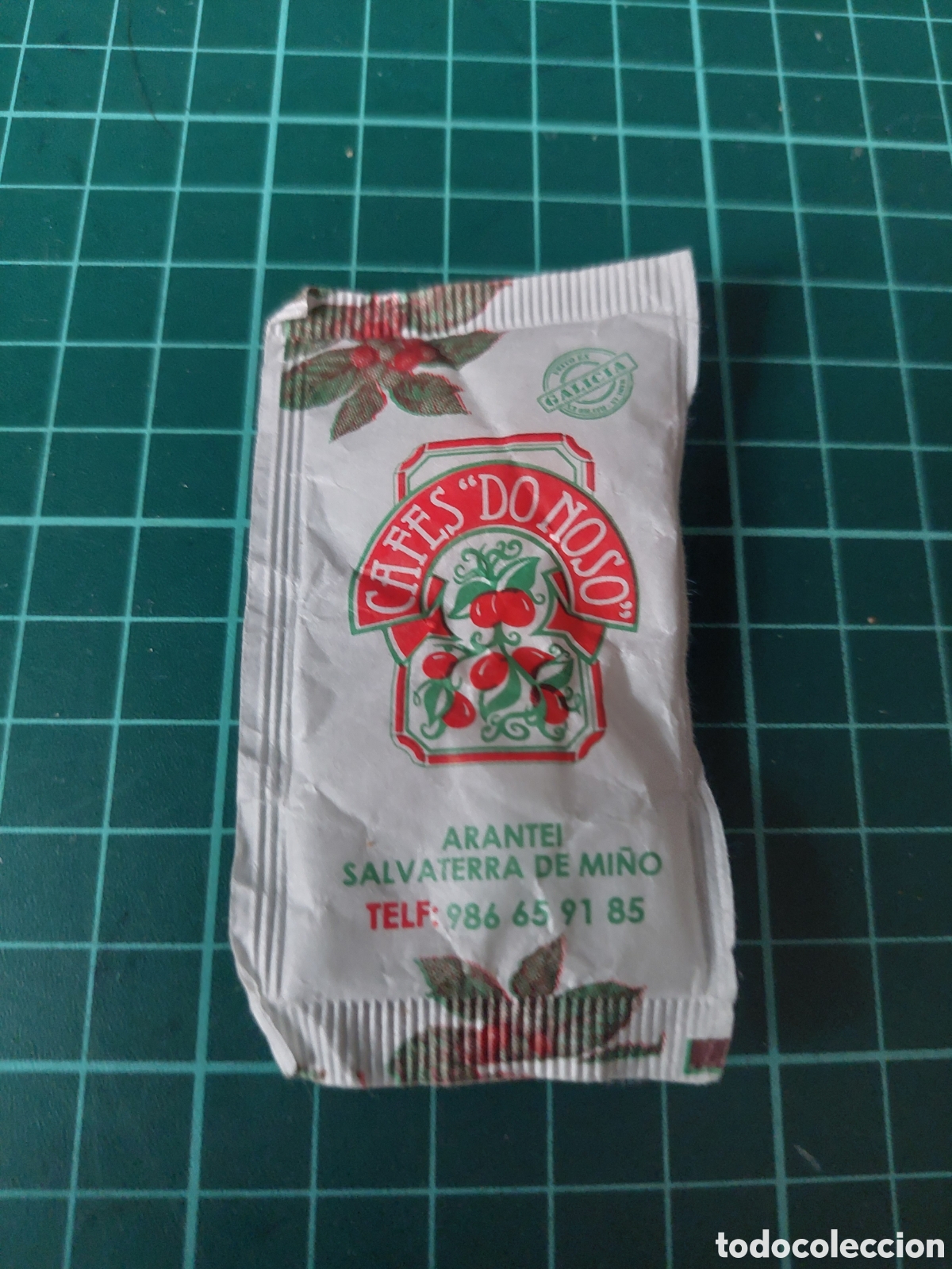 Collection sugar packets: AZUCARILLOS CAFE DO NOSO ARRANTEI SALVATWRRA DE MI&Ntilde;O LLENO .