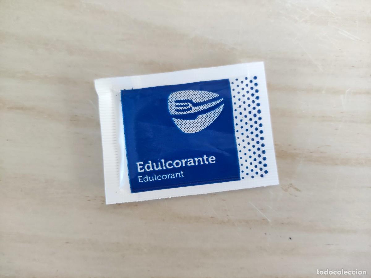 Collection sugar packets: SOBRE EDULCURANTE LLENO - TEXTO EN CASTELLANO Y CATALAN