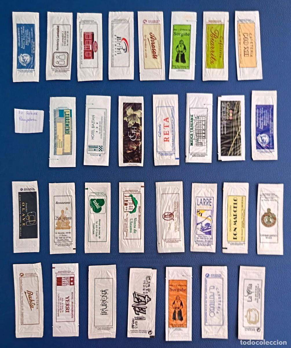 Sobres de az&uacute;car de colecci&oacute;n: 30 Sobre de azucar. Pamplona variados.
