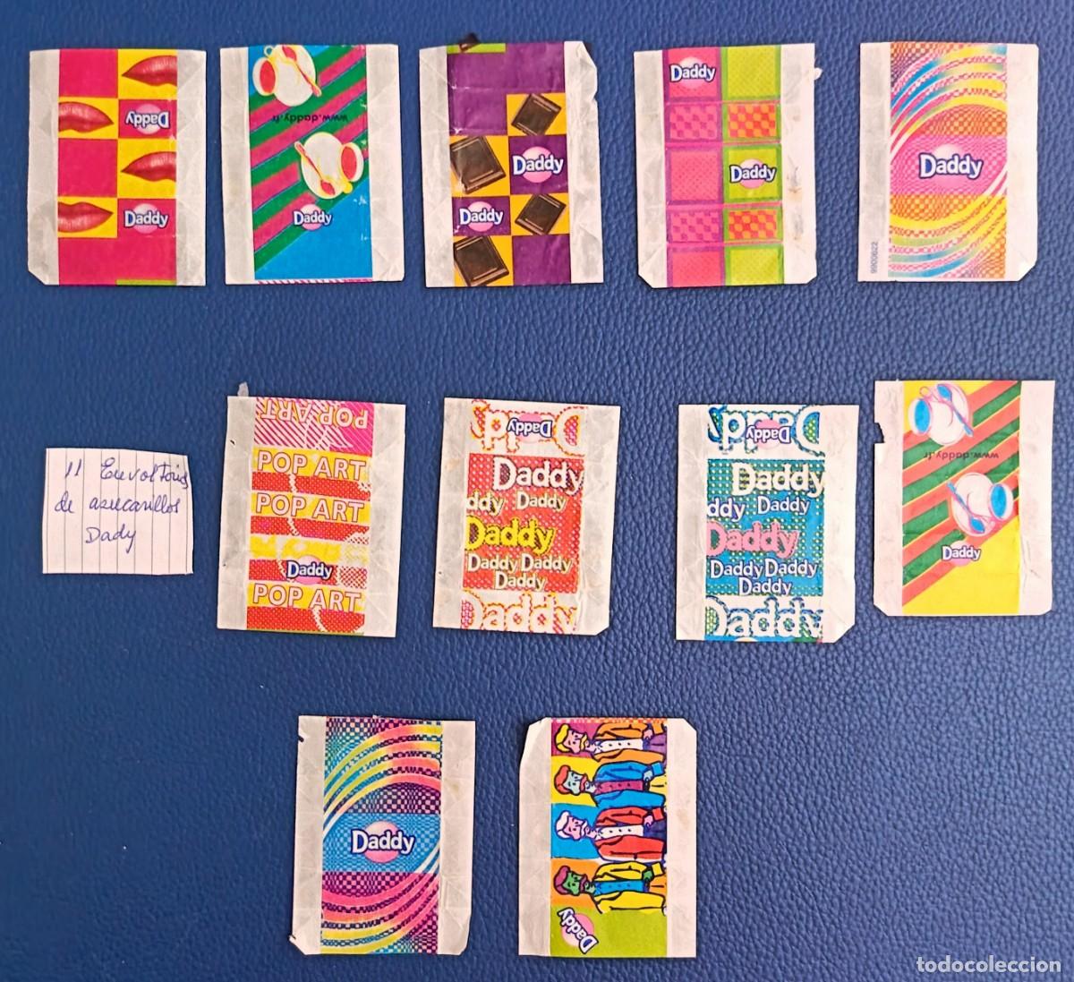 Sobres de az&uacute;car de colecci&oacute;n: 11 Envoltorios de azucarillos. Dady.