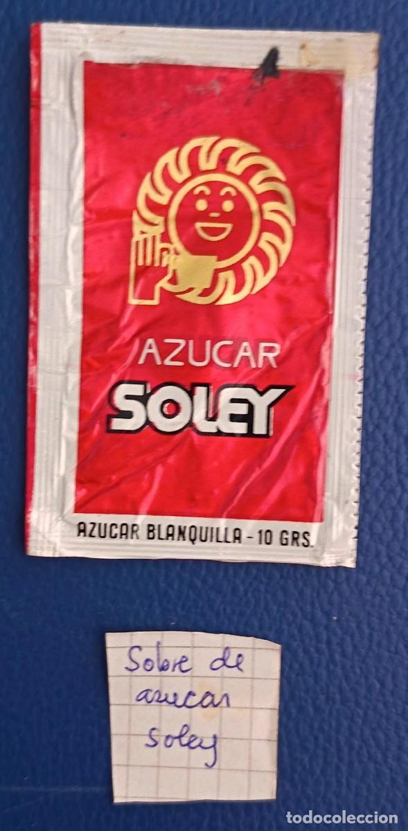 Sobres de az&uacute;car de colecci&oacute;n: Sobre de azucar. Azucar Soley.