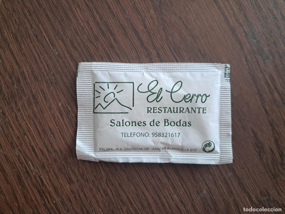 Pacotes de A&ccedil;&uacute;car de cole&ccedil;&atilde;o: sobre de az&uacute;car vac&iacute;o publicitario, restaurante El Cerro-bar rte. Emilio Jos&eacute;. M&aacute;laga.