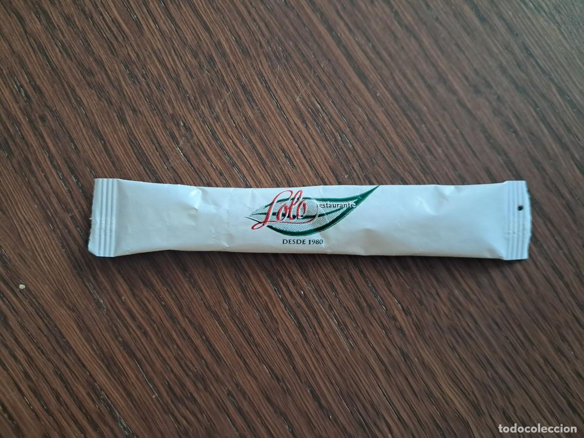 Sammlung von Zuckerbeuteln: sobre de az&uacute;car vac&iacute;o publicitario, restaurante Lolo, Alcoy.