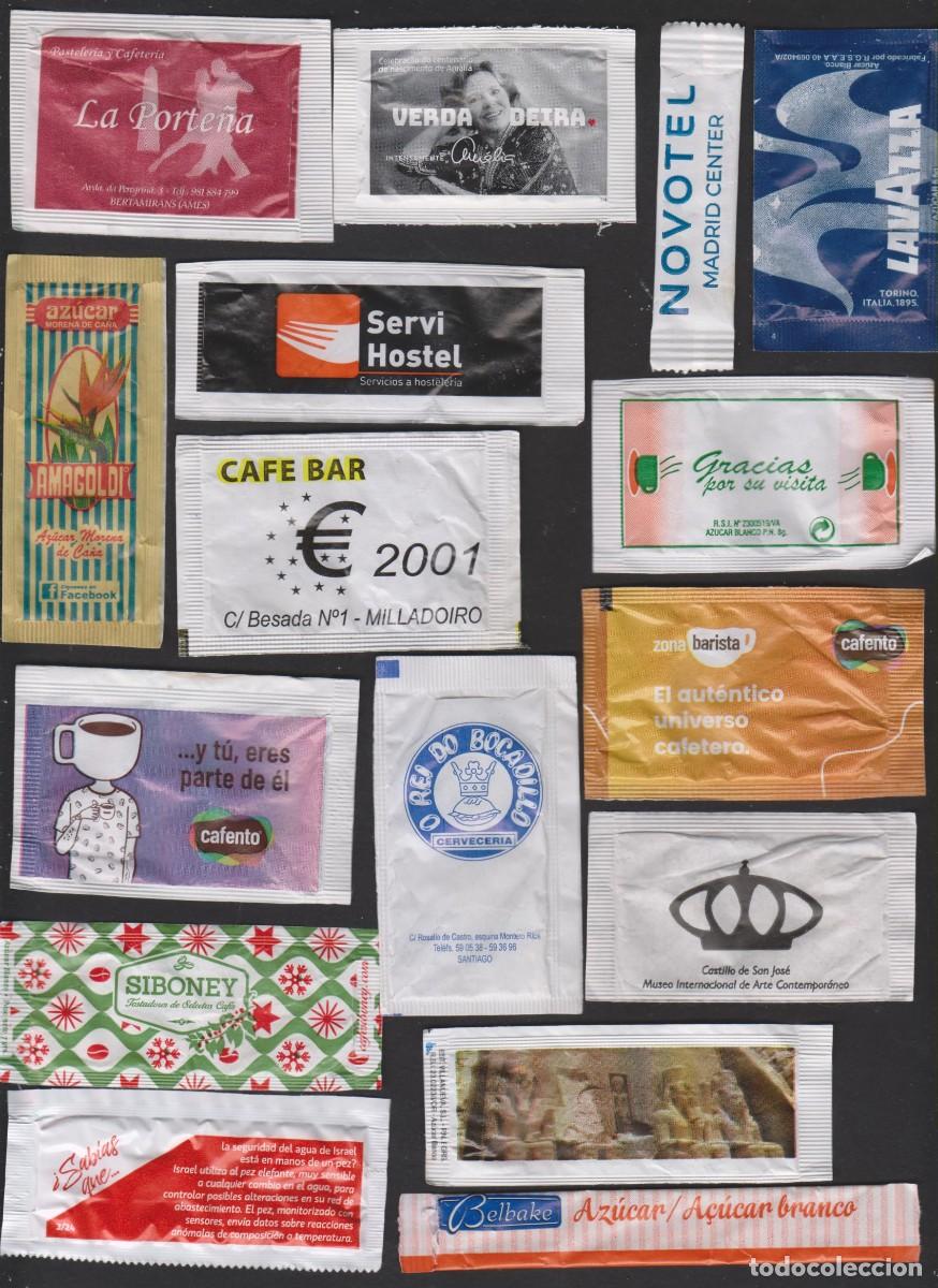 Sobres de az&uacute;car de colecci&oacute;n: 16 sobres de az&uacute;car LOTE 3 sugar sucre zucchero zucker SOY.YO