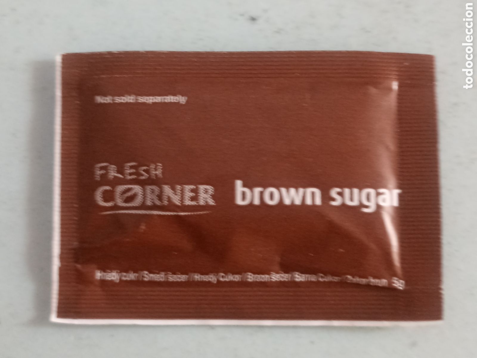 Sobres de az&uacute;car de colecci&oacute;n: 1 Azucarillo lleno - Fresh Corner - Pedido m&iacute;nimo 3 &euro;