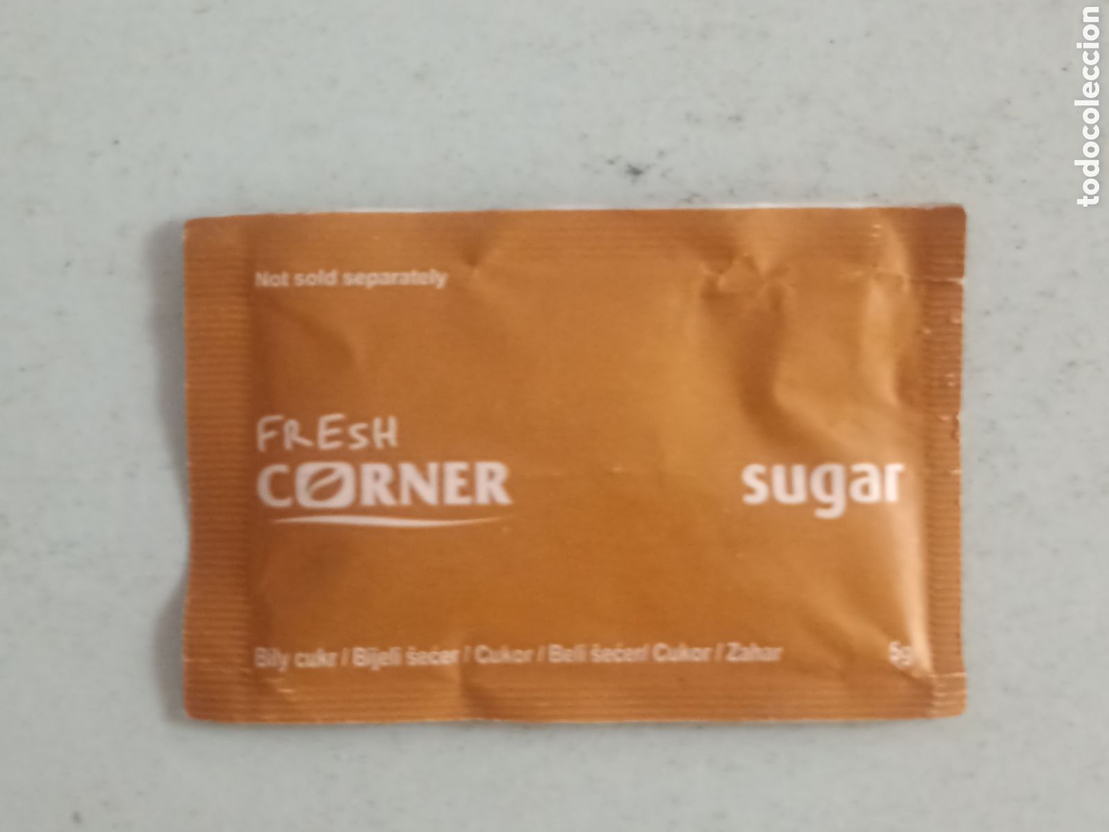 Sobres de az&uacute;car de colecci&oacute;n: 1 Azucarillo lleno - Fresh Corner - Pedido m&iacute;nimo 3 &euro;
