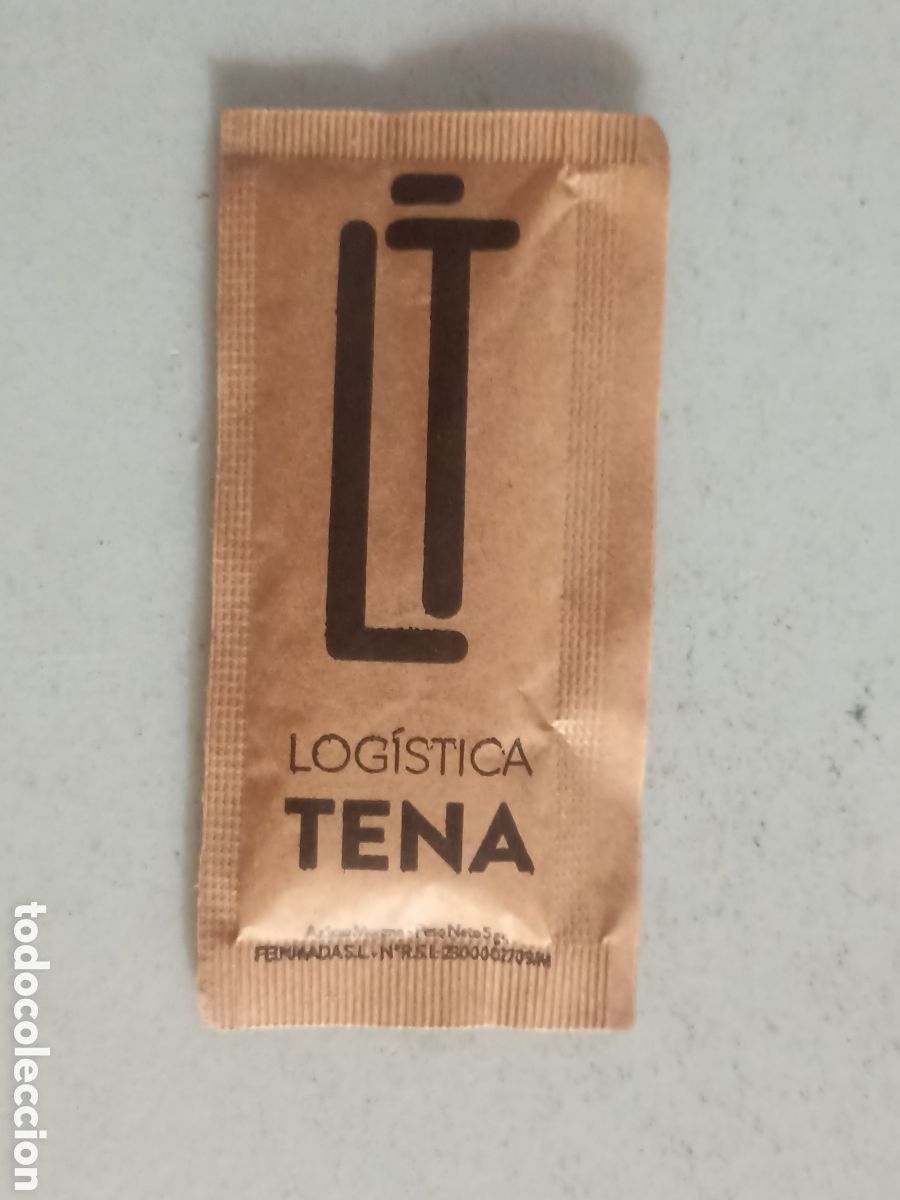 Sobres de az&uacute;car de colecci&oacute;n: 1 Azucarillo lleno - Log&iacute;stica Tena - Pedido m&iacute;nimo 3 &euro;