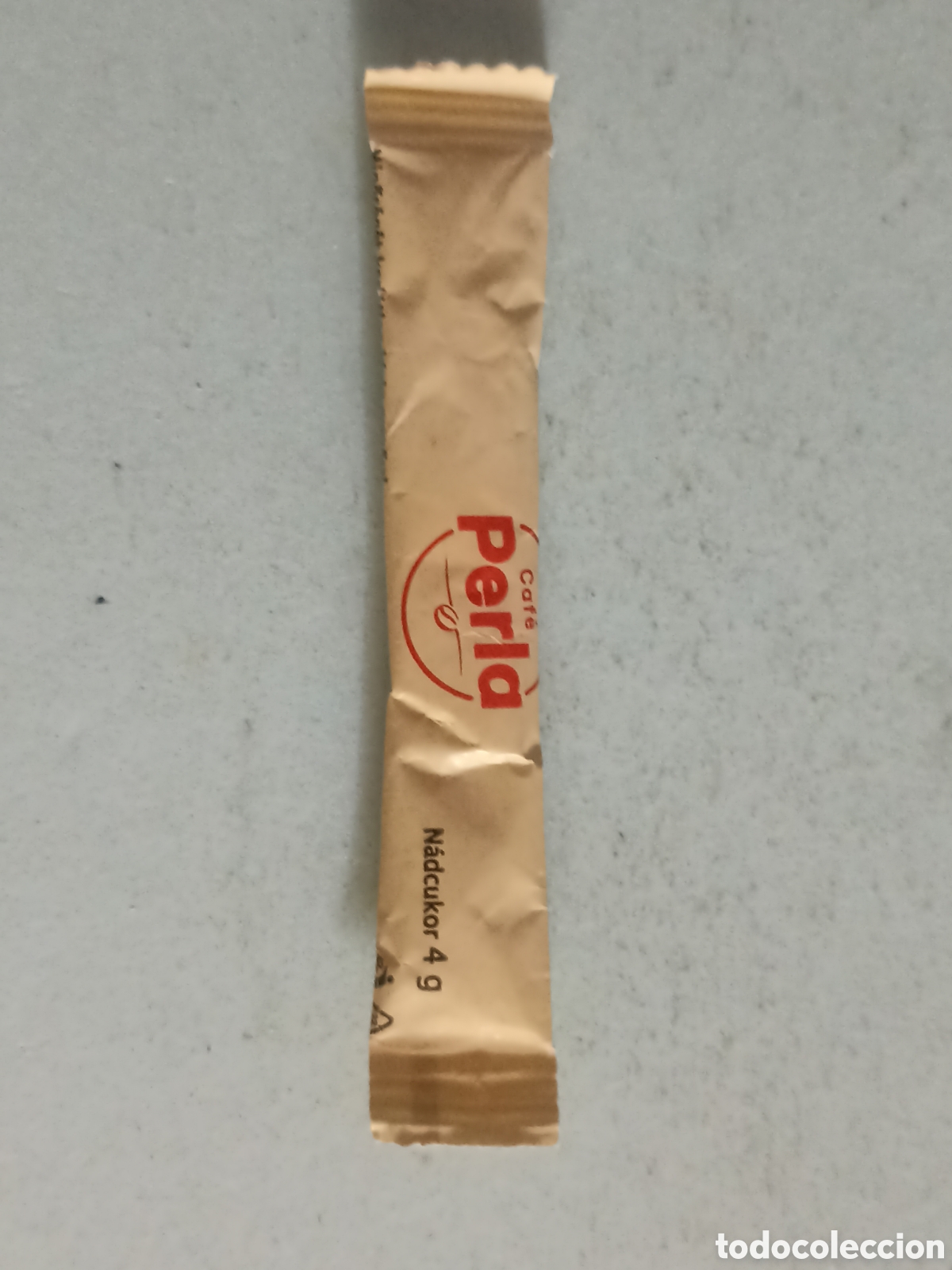 Sobres de az&uacute;car de colecci&oacute;n: 1 Azucarillo lleno - Caf&eacute; Perla - Pedido m&iacute;nimo 3 &euro;