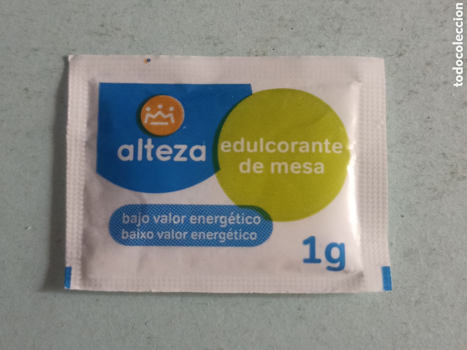 Sobres de az&uacute;car de colecci&oacute;n: 1 sobre edulcorante lleno - Alteza - Pedido m&iacute;nimo 3 &euro;