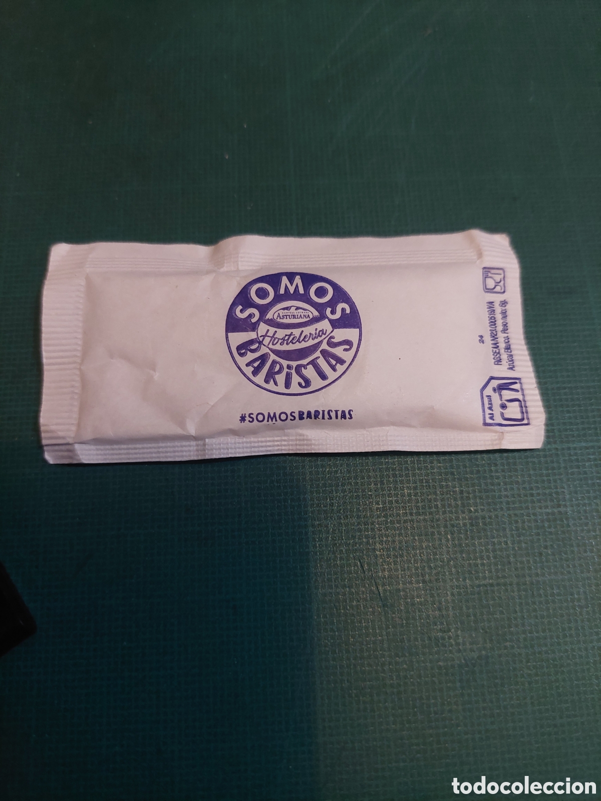 Sobres de az&uacute;car de colecci&oacute;n: AZ&Uacute;CARES SOMOA BARISTAA HISTORIA LA ASTURIANA LECHE