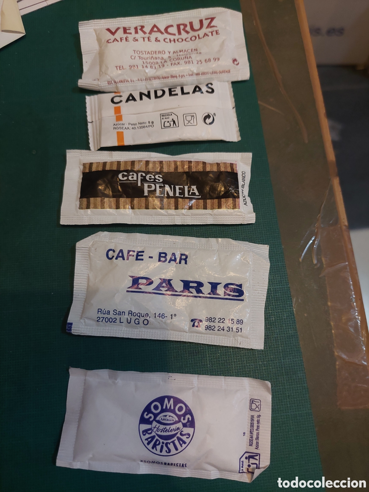 Sobres de az&uacute;car de colecci&oacute;n: GALICIA AZ&Uacute;CARES Lote