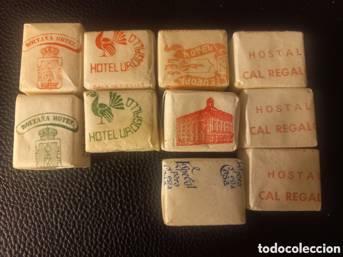 Sobres de az&uacute;car de colecci&oacute;n: lote 20 azucarillos antiguos de hoteles, bares y cafeter&iacute;as &ndash; Publicidad antigua