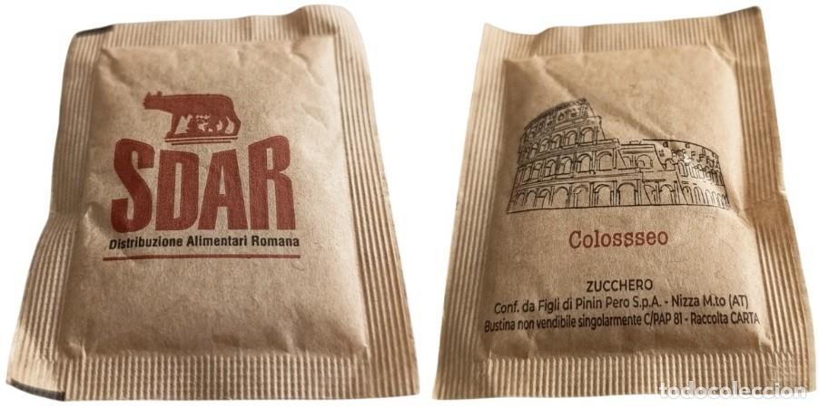 Sobres de az&uacute;car de colecci&oacute;n: Italia Sachet Sucre Sugar SDAR Colossseo Colis&eacute;e de Rome RP827