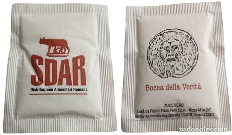 Sobres de az&uacute;car de colecci&oacute;n: Italia Sachet Sucre Sugar SDAR Bocca della Verit&agrave; RP832