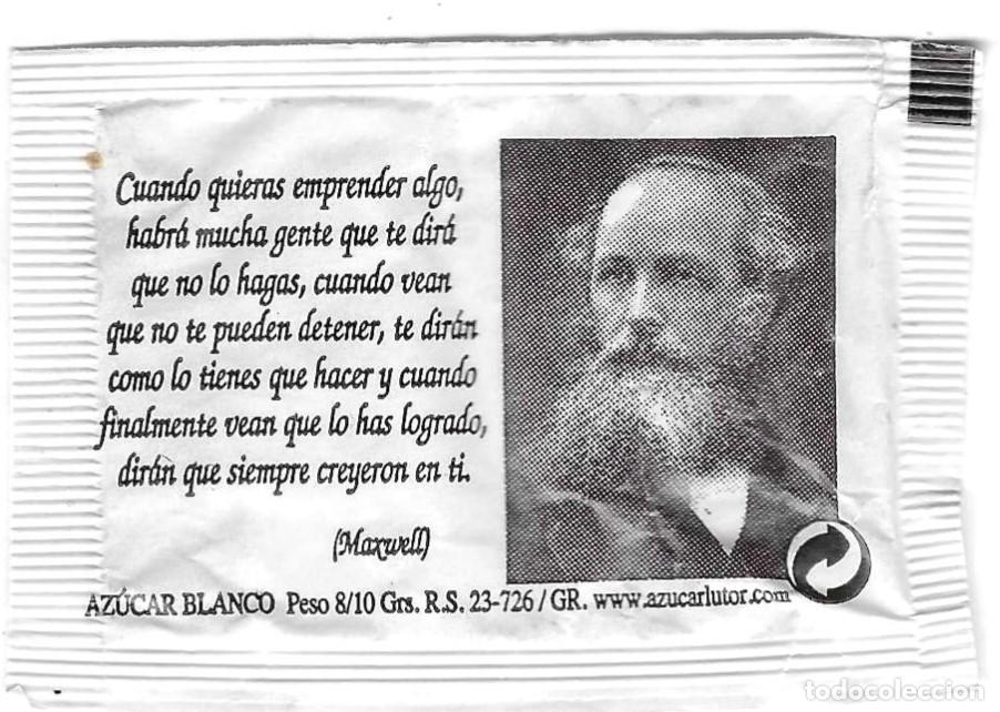 Sobres de az&uacute;car de colecci&oacute;n: Sobre de Az&uacute;car. Cuando quieras aprender algo. Marwell. Tabarsol. ref. 25-1573