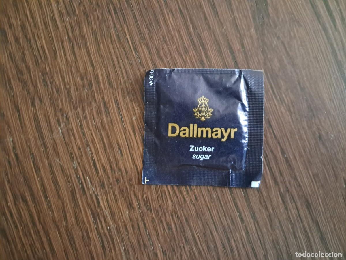 Sobres de az&uacute;car de colecci&oacute;n: sobre de az&uacute;car vac&iacute;o publicitario, Dallmayr.