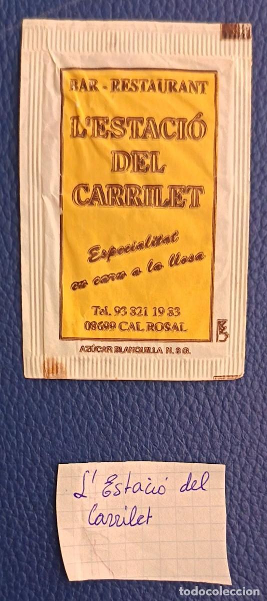 Sobres de az&uacute;car de colecci&oacute;n: Sobres de azucar. Sobre de azucar. L'Estacio del Carrilet. Gironella.