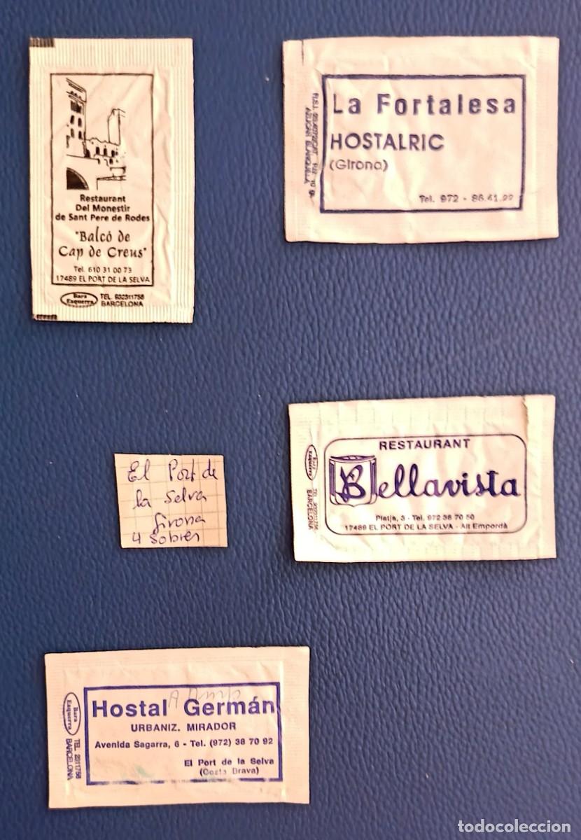 Sobres de az&uacute;car de colecci&oacute;n: Sobres de azucar. 4 Sobres de azucar. El Port de la Selva.. Girona.