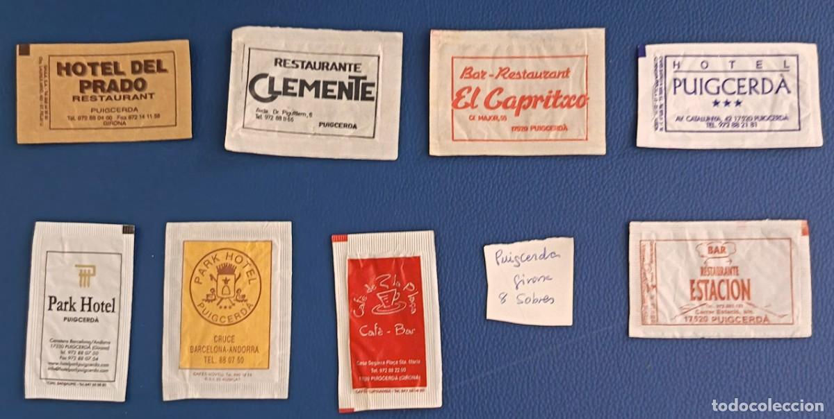 Sobres de az&uacute;car de colecci&oacute;n: Sobres de azucar. 8 Sobres de azucar. Puigcerda. Girona.