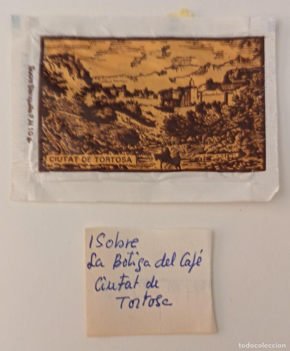 Sobres de az&uacute;car de colecci&oacute;n: Sobres de azucar. Sobre de azucar, La botiga del Cafe. Ciutat de Tortosa.