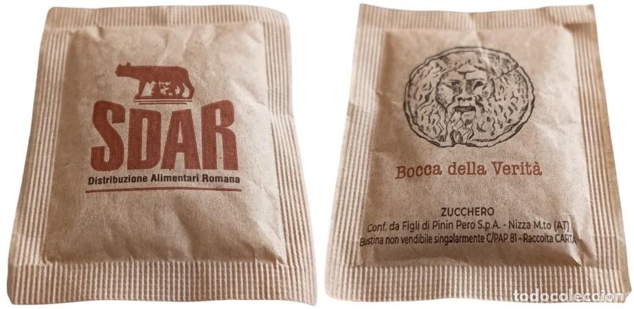 Sobres de az&uacute;car de colecci&oacute;n: Italia Sachet Sucre Sugar SDAR Bocca della Verit&agrave; RP857