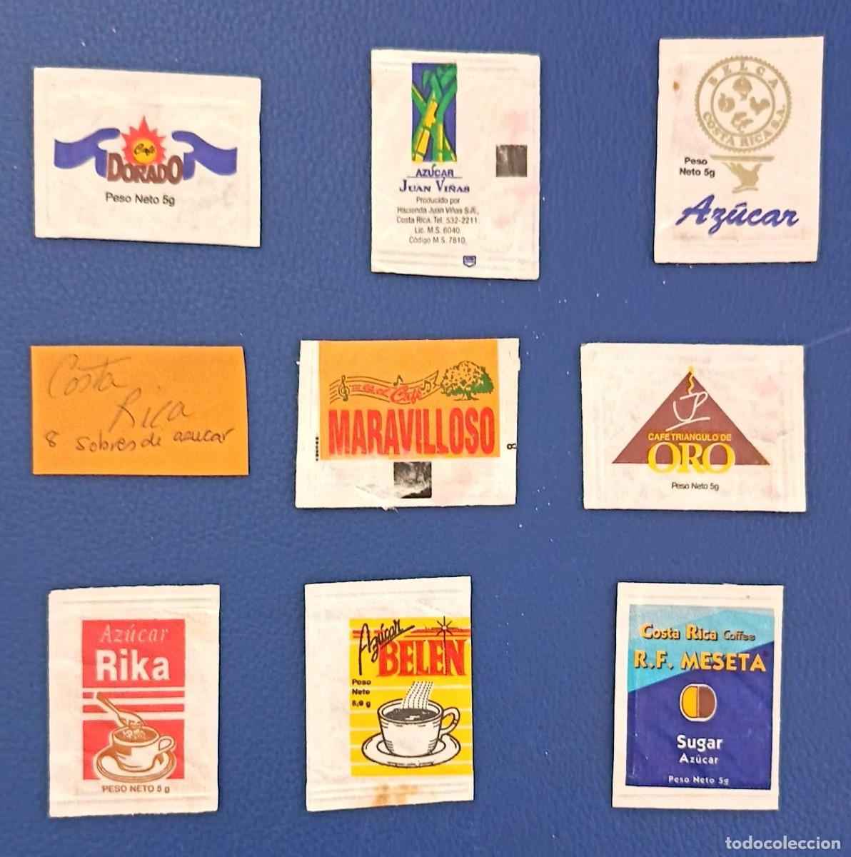 Sobres de az&uacute;car de colecci&oacute;n: Sobres de azucar. 8 Sobres de azucar. Costa Rica.