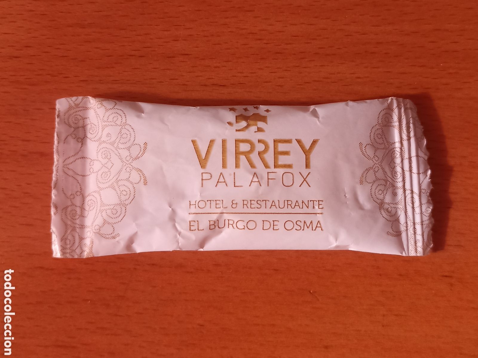 Sobres de az&uacute;car de colecci&oacute;n: 1 azucarillo lleno - Virrey Palafox El burgo de osma - Pedido m&iacute;nimo 3 &euro;