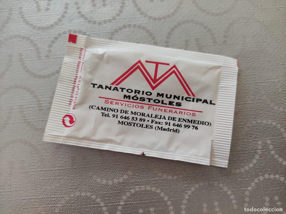Sobres de az&uacute;car de colecci&oacute;n: SOBRE AZUCAR VACIO - TANATORIO MUNICIPAL MOSTOLES MADRID / CANDELAS
