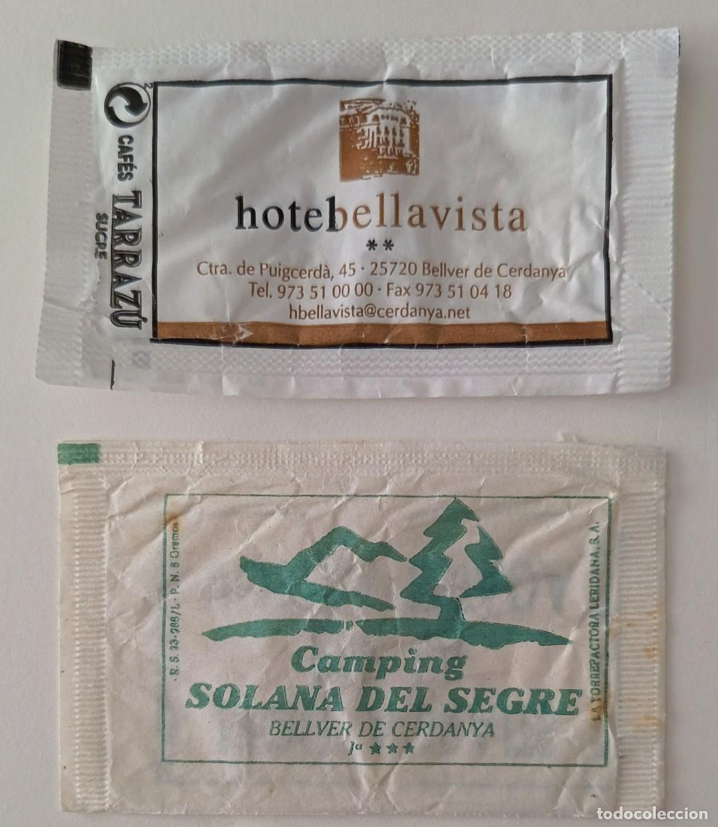 Sobres de az&uacute;car de colecci&oacute;n: Sobres de azucar. 2 Sobres de azucar. Bellver de la Cerdanya. Girona.