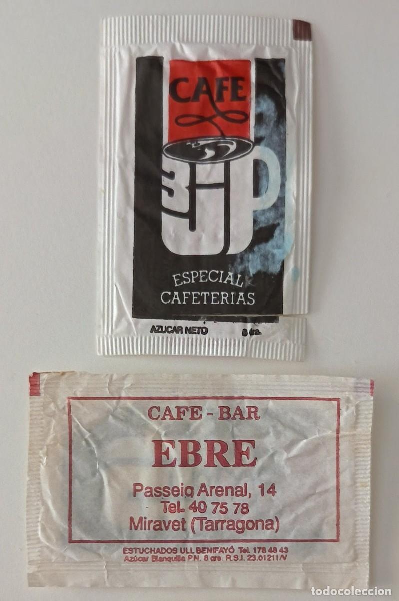 Sobres de az&uacute;car de colecci&oacute;n: Sobres de azucar. 3 Sobres de azucar. Miravet. Tarragona.