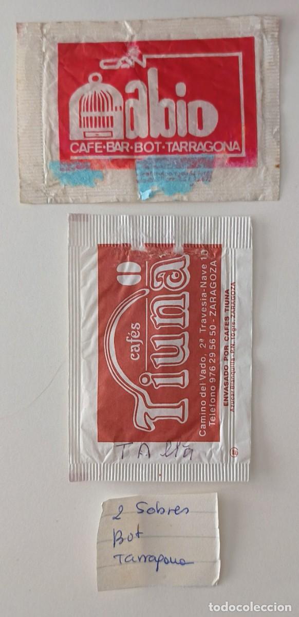 Sobres de az&uacute;car de colecci&oacute;n: Sobres de azucar. 2 Sobres de azucar. Bot. Tarragona. - Foto 2