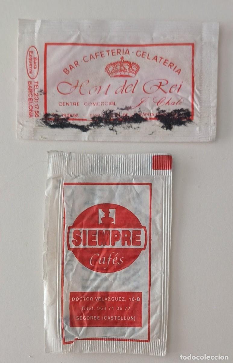 Sobres de az&uacute;car de colecci&oacute;n: Sobres de azucar. 2 Sobres de azucar. Sant Carlos de la Rapita. Tarragona.