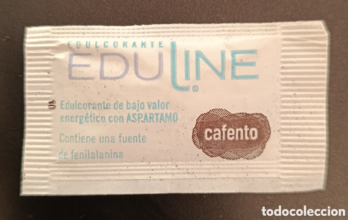Sobres de az&uacute;car de colecci&oacute;n: SOBRE EDULCORANTE CAFENTO/LLENO