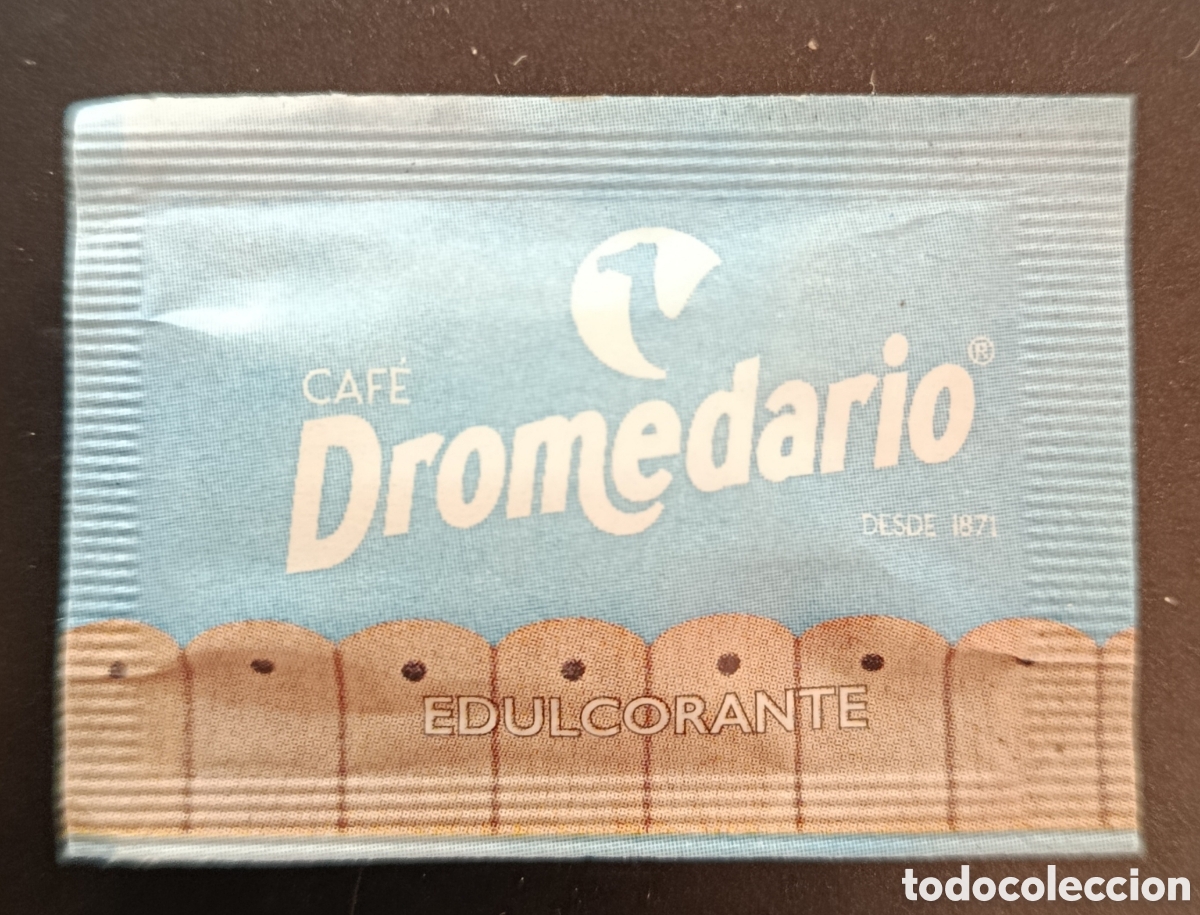 Sobres de az&uacute;car de colecci&oacute;n: SOBRE EDULCORANTE DROMEDARIO/LLENO